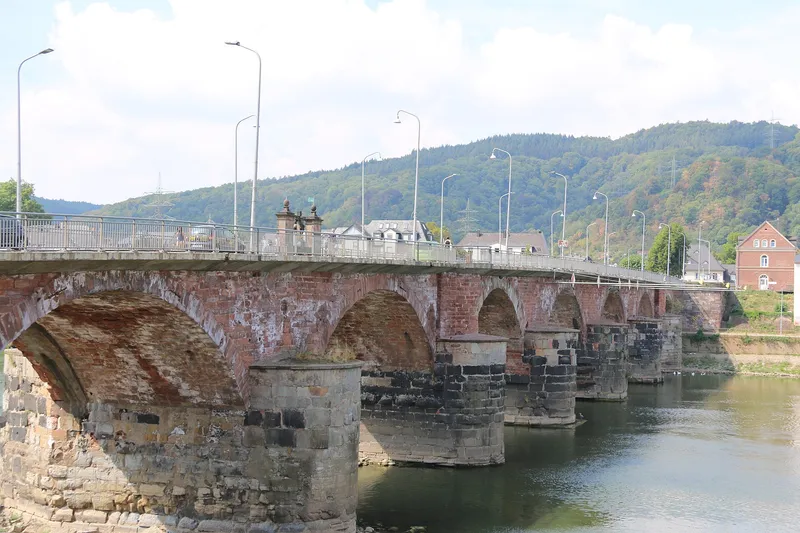 Roemerbruecke ueber die Mosel in Trier